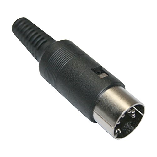 Preisvergleich Produktbild B2Q DIN Stecker 5-polig 180° männlich schwarz (0311)