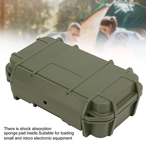 Waterproof Hard Tool Case, Wear Resistant Pressure Resistant Safety Instrument Tool Box Durable Impact Resistant Double Layer For Outdoor Double Waterproof Box, Army Green #TOP1