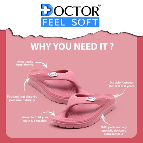Image of Flip Flops for Women | Lightweight Thong Slippers with Soft EVA Sole | Anti-Slip Everyday Wear Sandals for Home & Outdoor