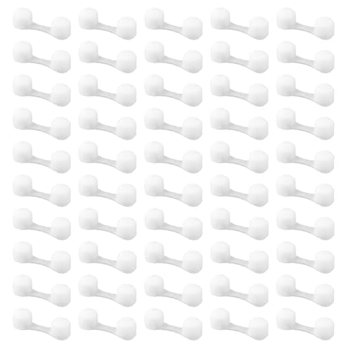 SYEYCW 50 Piezas Tapones de Filtro de Nariz, Esponja de la Nariz de Filtro Blancos, para Cosméticos, Bronceado con Aerógrafo, Soldadura, Polvo, Trabajo, Pintura y Talleres