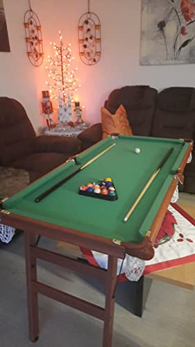 YP Klappbar Billiardtisch Pooltisch Snooker Tischspiel Tischbillard 140 * 74 * 80CM