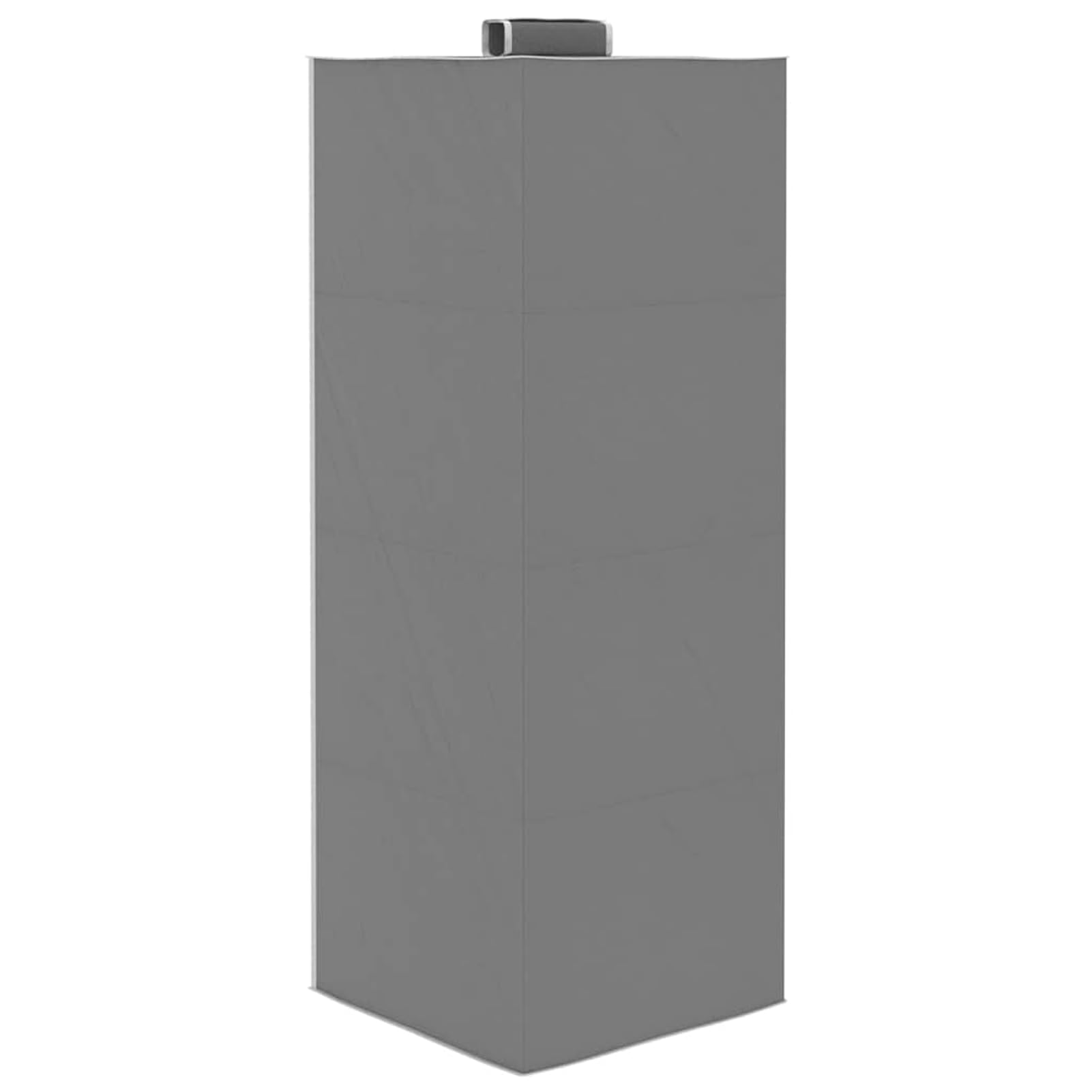 Homgoday Hängeaufbewahrung für Schränke 2 STK. mit 4 Fächern, Stoff, Grau und Weiß, 30x30x84 cm, Faltbare Kleiderorganizer für Kleidung, Handtücher und Accessoires 288324
