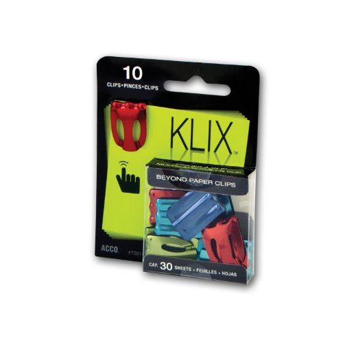 ACCO KLIX Classic Metal Paper Fasteners, 30 Sheet Capacity ...