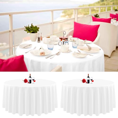 Lumaycens 2 Pack Round Tablecloth
