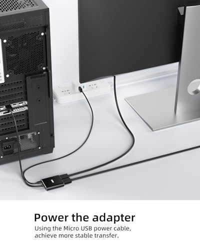 Loryi Displayport to Dual DisplayPort Splitter Adapter,4K60Hz MST Displayport hub 1 in 2 Out Display Port for Dual Monitors,DP1.4 Display Port Splitter for Desktop, Laptop,Extend Display - Thumbnail 6