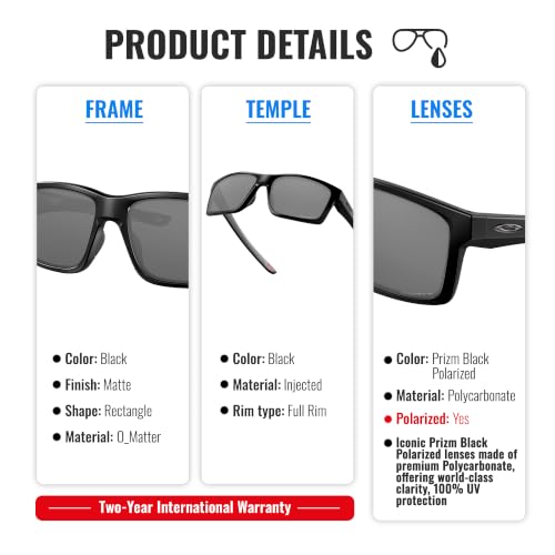 Oakley MAINLINK XL OO9264 Rectangle Sunglasses With Official Eyewear Kit by Oakley - Used condition - Image 3