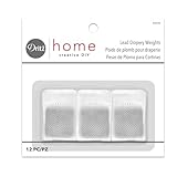 Dritz Home Covered Lead Drapery Weights, 12-Piece, White (Pack of 1)