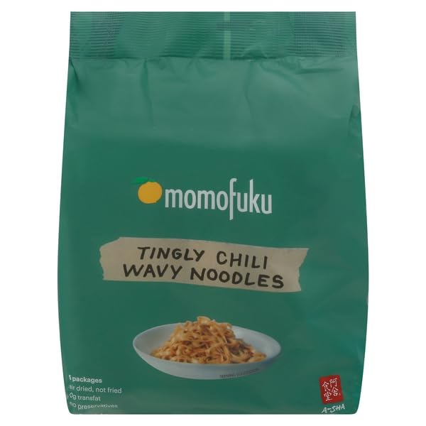 Momofuku, Wavy Noodles Tingly Chili, 16.75 Ounce