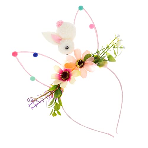 うさ耳カチューシャ christmas headband rave ウサギの耳の衣装 誕生日パーティー用品 弓 パーティー用ウサギの帽子 漫画 耳カチューシャ ぬいぐるみ PAMINGONO