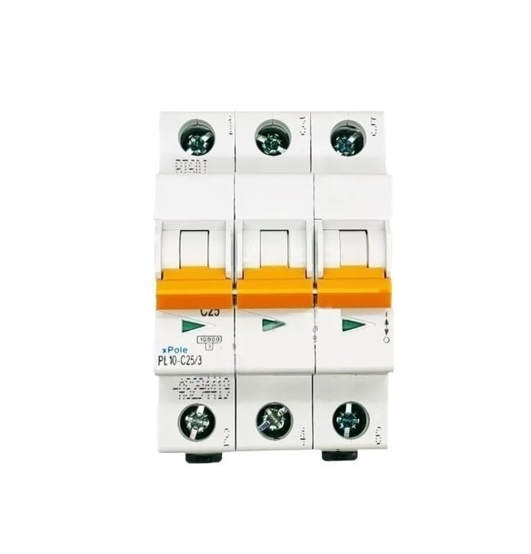 Disyuntor PL10-C25/3 10kA con alta capacidad de corte y tres polos de seguridad