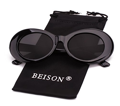 Womens Mens Cat Eye Bold Retro Oval Sunglasses Thick Frame