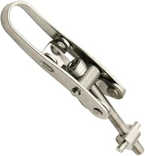 DOITOOL Trunk Latch Catches 1pc Spring Box Hasp Draw Toggle Catch Silver Anchor Ear Hasp Barrel Hasp Lock