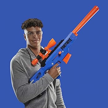 Nerf Fortnite BASR-R Bolt Action Blaster - Includes 3 Bush Targets