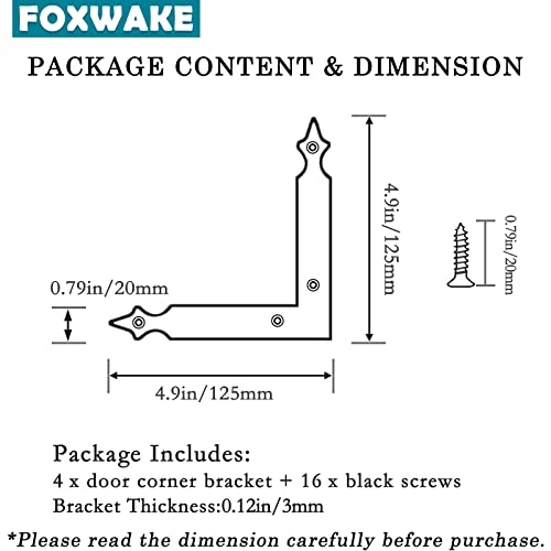 Foxwake Barn Door Decorative Corner Bracket thumb #2