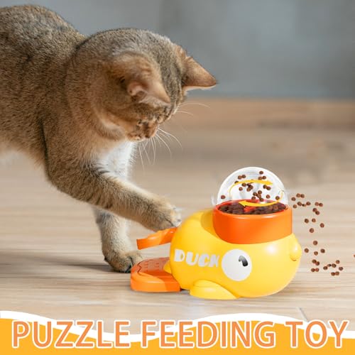 LUKIUP Entenform Hund Slow Feeder, Intelligenzspielzeug für Hunde Interaktives Hundespielzeug, Slow Feeder Spaß & Training für Haustiere, Reduziert Blähungen und Beugt Schluckbeschwerden vor