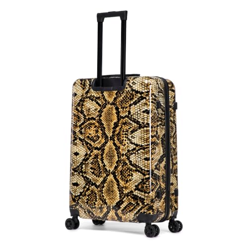 Image of InUSA Snake Print 3 Piece Hardside Spinner Luggage Set 20 /24 /28in. TSA Lock
