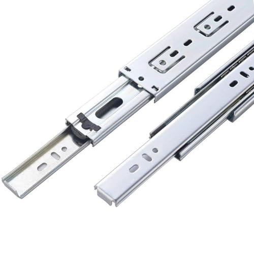 Ufaucet Soft Close Drawer Slides 16 Inch 6 Pairs,Side Mount Drawer Runners Glides Ball Bearing Full Extension Cabinet Drawer Slides Dresser Kitchen Wardrobe,12 14 16 18 Inch,3 Folds, 110LB - Thumbnail 5