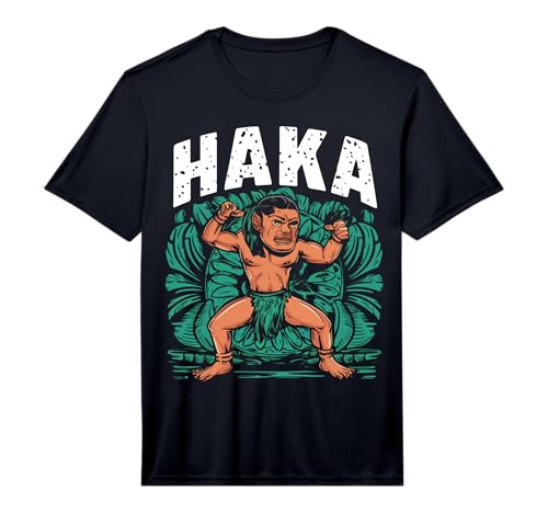 Mens Haka Dance Funny Maori Dance Culture Outfit Performance T-Shirt