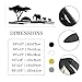 Cadeali Sunset Elephant Metal Wall Art, Africa Safari Animals Wall Art, Elephant Family Metal Decor, Wildlife Artwork, Safari Decorations, Modern Nursery Home Office Decor (Black, 35