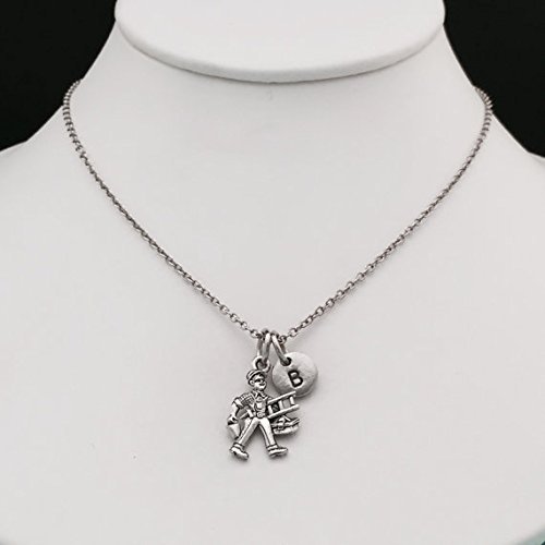 Best friend necklace, handyman necklace, tool man necklace, bff necklace, sister, friendship jewelry, personalized, initial, monogram