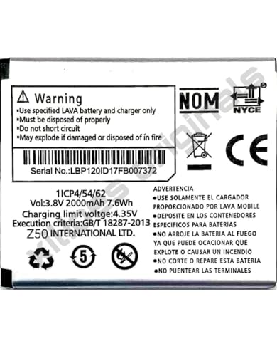 Image of LBP12000029 Battery for Lava Lava Z50 Battery with 1 Year Warranty**** (T90)