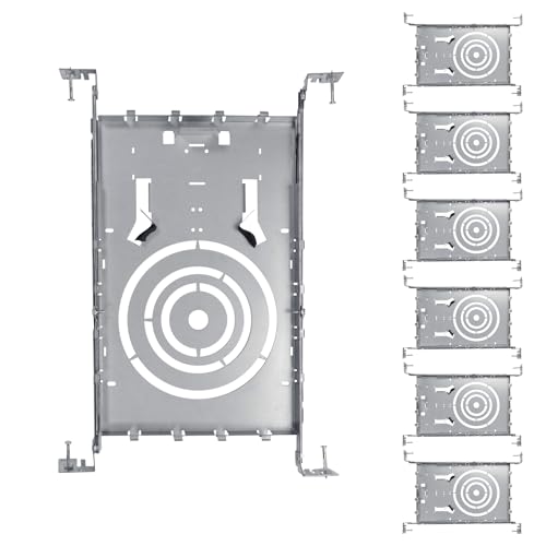 New Construction Mounting Plate 3-4-6" Round Wafer Rough in Plate 6Pcs