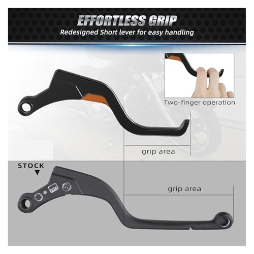Palanca de embrague de freno ergonómica para Sportster S RH1250S que reduce la fatiga 5
