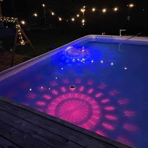 Luces solares para piscina LED impermeables con control remoto 4