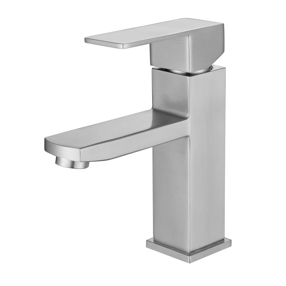 Shuiltad Stainless Steel Bathroom Sink Faucet Single Lever Brushed Nickel Mixer Tap Bar Basin Faucets