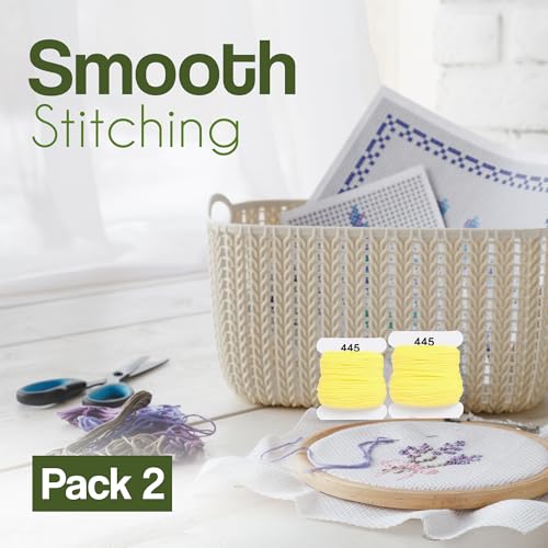 Image of Embroidery Floss Kit and Refills - Cotton Threads - DMC Color Coding for Cross Stitch, String Crafts, Friendship Bracelets