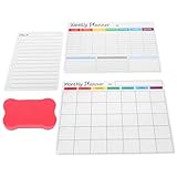 Tableau blanc effaçable à sec de bureau : ce tableau blanc est idéal pour prendre des notes et lire. vous pouvez changer son orientation (paysage ou portrait). tableau blanc pour listes de tâches