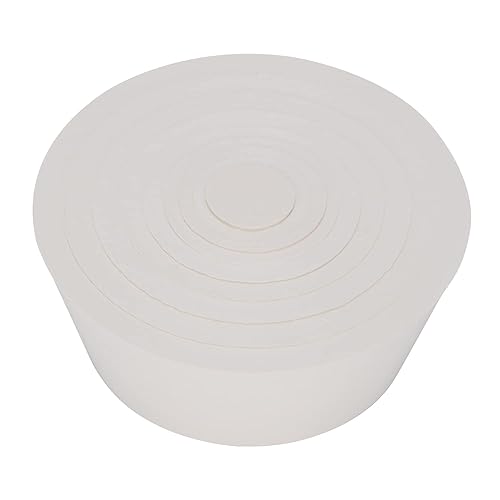 Miniatura 4 de FunChem Conos adaptadores de filtro, paquete de 9 unidades de tapones de goma de cuello cónico blanco resistentes al desgaste, juego de adaptadores