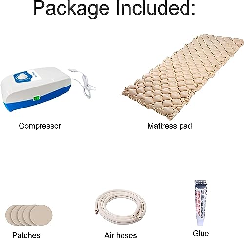 Image of Alexera Health Care Airbed for Bed Sores in Patients |Air Matteress with pump for bed sores| Antidecubitus air Matteress | Alfabed for Bed sores prevention in Bedridden Patients-Not for general use or Luxury Purpose