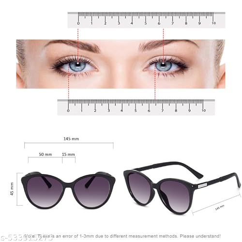 Image of Sunglasses for Women, Cateye Frame, Brown Gradient Lenses, Round Cat Eye Style