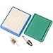 HIPA 491588 491588S 399959 Air Filter + Pre Filter Spark Plug for Briggs & Stratton 625e 675ex 725ex 625-675 Series and Quantum 3.5-6.75 Gross HP Push Mower
