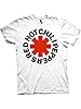 Red Hot Chili Peppers T Shirt Red Asterisk Band Logo Official Mens White XXL #1