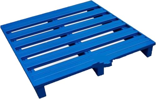 Plate-forme haute charge 100x100cm en métal robuste bleu