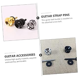 ERINGOGO 30 Pièces Boucle De Sangle De Guitare Boutons De Sangle De Basse Électrique Serrures De Sangle Centrale De Guitare Broches D’Extrémité En Métal Chevilles De Sangle De Guitare - Les Beatles, Paul McCartney, John Lennon, RIngo Starr, George Harrison ERINGOGO 30 Pièces Boucle De Sangle De Guitare Boutons De Sangle De Basse Électrique Serrures De Sangle Centrale De Guitare Broches D'Extrémité En Métal Chevilles De Sangle De Guitare – Image 5