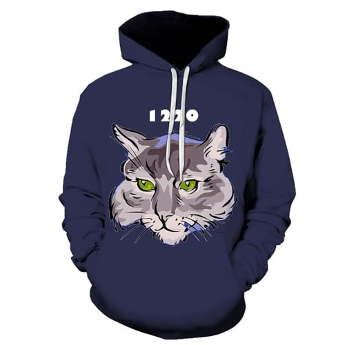 Men's Long Sleeve Sweatshirt 3D Digital Printing Fashion Casual Pullover Youth Personality Trend Hoodie OO-02 4XL