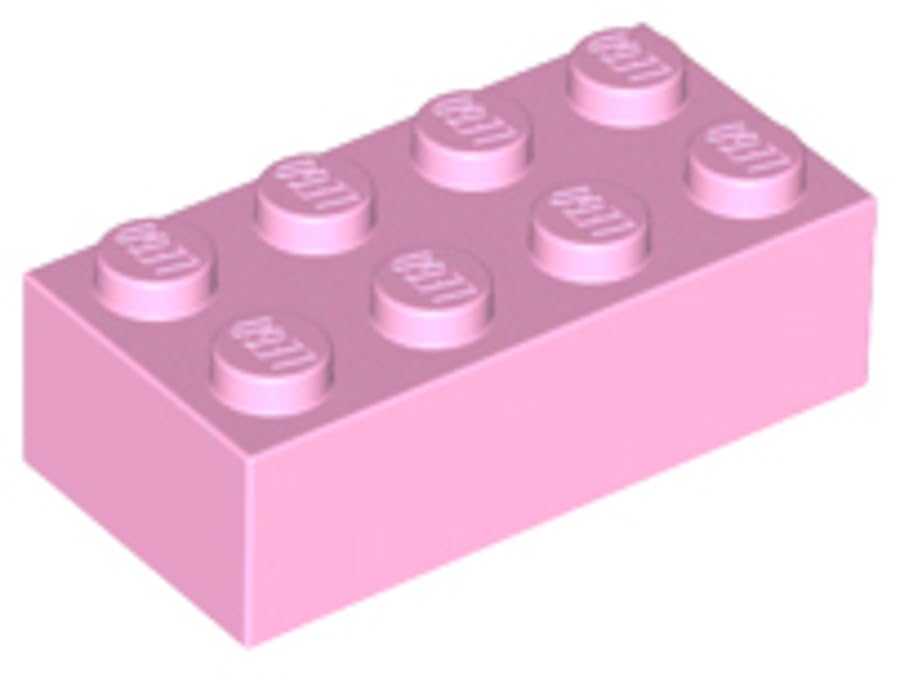 LEGO Classic Brick 2x4, Part 3001, Building Block (Bright Pink, 10, Bricks) โ image 1