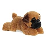 Aurora® Adorable Mini Flopsie™ Boden Boxer Stuffed Animal - Mini Companions Ready for Playful Adventures - for Kids All Ages, Toddlers, Adults, and Families - Brown 8 Inches