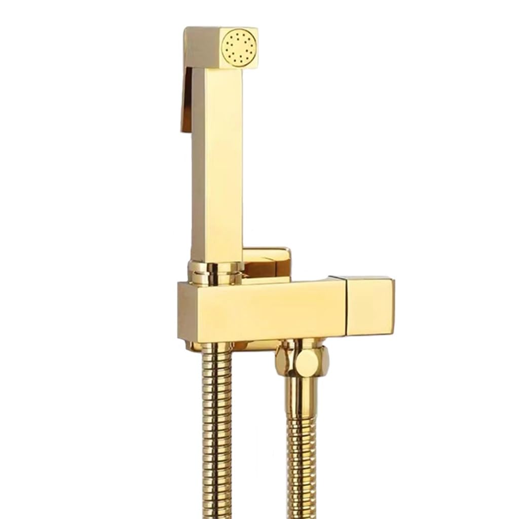 Ensemble de douche à pulvérisation et bidet de toilettes en finition chrome brillant