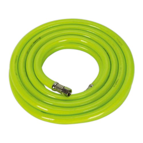 Sealey Ahfc538 Air Hose High Visibility 5Mtr X ?10Mm with 1/4In Bsp Unions