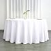 Balsa Circle Balsa Circle10 pcs 120 inch White Round Tablecloths Fabric Table Cover Linens for Wedding Party Polyester Reception Banquet Events Kitchen Dining