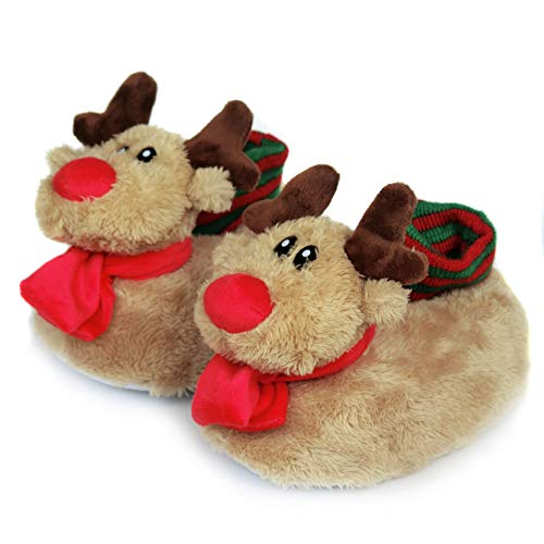 Onmygogo Fuzzy Animal Slippers For Toddler And Little Kids thumb #2