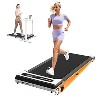 Yagud Tapis de course sous le bureau, tapis de marche pour la maison et le bureau, 2,5 HP portable, pour la marche, le jogging, la course à pied, avec télécommande et écran LED, argenté