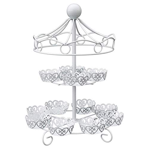 pizarra 2 Layer-12 Count Cupcake Stand Holder Display Wedding Cake Cup Display Stand