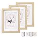 Produktbild Weiao Holz Fotorahmen 3er Set Klassiker hölzernes Bilderrahmen Home Dekoration Langlebig Photo Frame 9 x 13 Zoll (Holzfarbe)