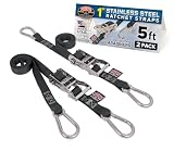 PowerTye Stainless Steel Ratchet Straps