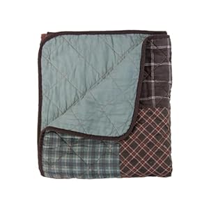 Donna Sharp Appalachia Plaid Cotton Quilted Throw Blanket is 50" x 60" - Machine Washable - Perfect for Rustic Decor Donna Sharp Appalachia Plaid Cotton Quilted Throw Blanket is 50 x 60 Machine Washable Perfect for Rustic Decor